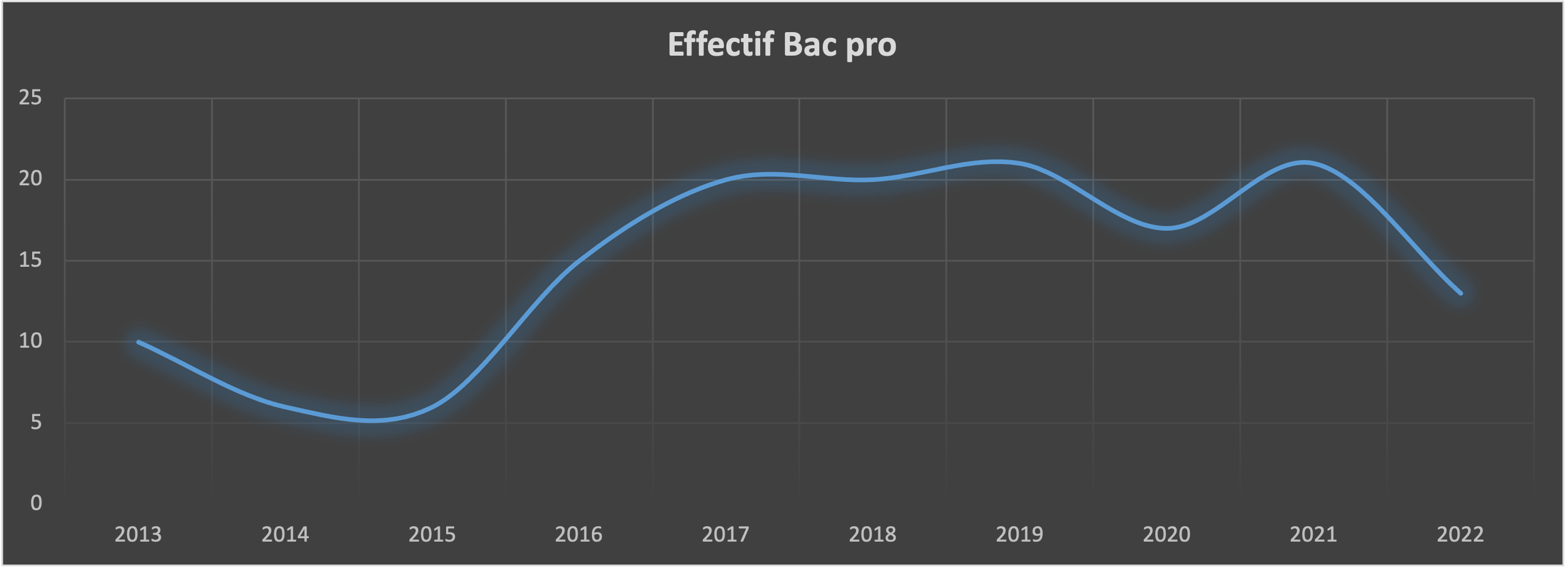 Effectif Bac Pro 2022